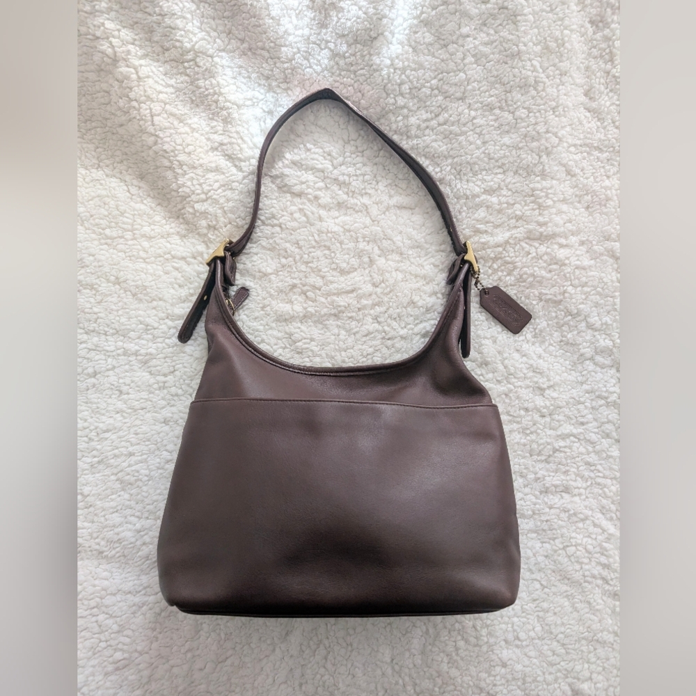 Coach Brown Leather Shoulder Bag 9058